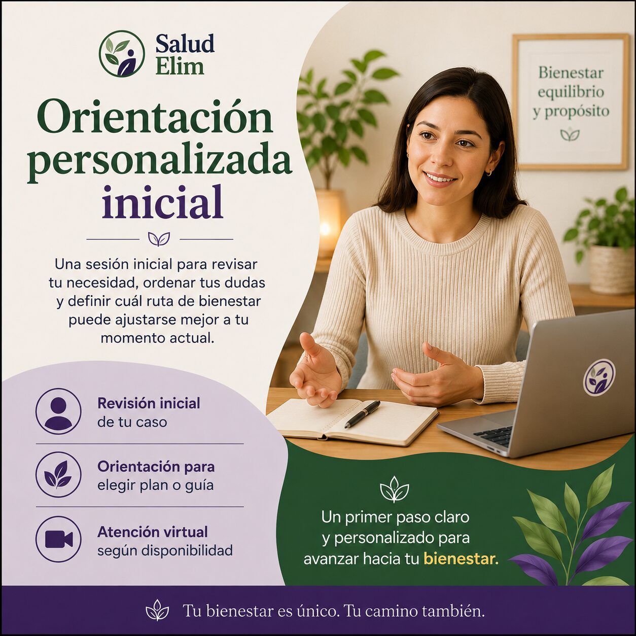 Orientación personalizada inicial